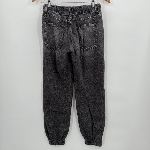 Rag & Bone Miramar Black Terry Jogger Jeans Pants Women's Size XS Cotton Pull On - Picture 3 of 6
